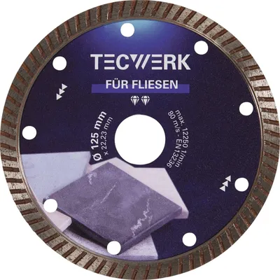 Zdjęcie produktu dla Diamentowa tarcza tnąca FLIESEN PRO T Ø 115 mm otwór 22,23 mm wysokość segmentu 7 mm grubość segmentu 1,6 mm szlifierka kątowa