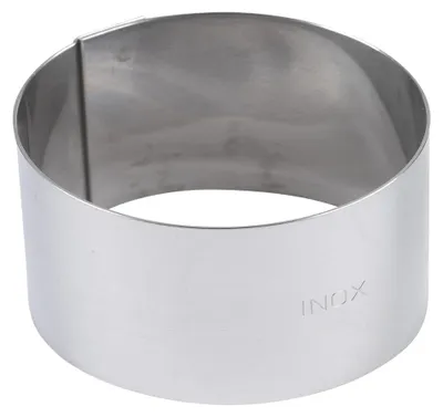Tortenring 14 cm, Edelstahl, spülmaschinengeeignet, ofenfest