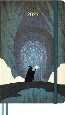 Produktbild von Moleskine 12-Monats-Wochenplaner "Der Herr der Ringe" 2027, Format L/A5, 1 Woche = 1 Seite, Hardcover