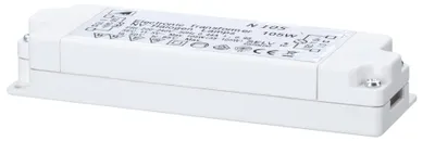 Produktbild von Paulmann 3651 Halogen Trafo 230/12V 105VA max. 35-105 Watt dimmbar Weiß Kunststoff
