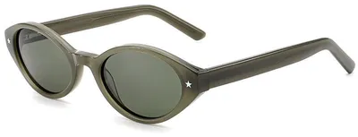 Zdjęcie produktu dla VeyRey Damskie okulary przeciwsłoneczne polaryzacyjne Aest zielona oprawka zielone szkła Uniwersalne