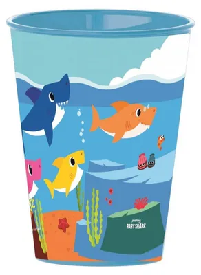 Produktbild von Baby Shark Becher 260ml Kinder Trinkbecher Kunststoff