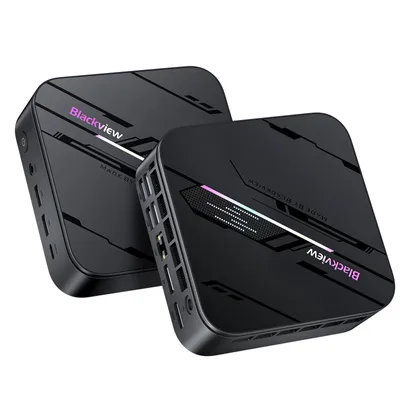 Produktbild von 2025 Blackview MP100 Pro Desktop-PCs, Intel I5-12450HK Mini PC(8C/12T, bis zu 4.40GHz), 16GB DDR4 1TB SSD, Windows 11Pro, 4K 144Hz UHD Triple Display