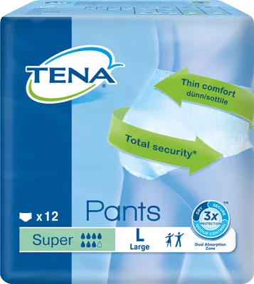 Produktbild von TENA Pants Super 12 Stück (100-135 cm) Gr. L