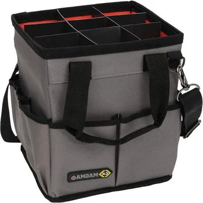 Produktbild von Famanu Werkzeugtasche 3-in-1 - 250 x 275 x 250 mm, faltbar mit 8 Außentaschen