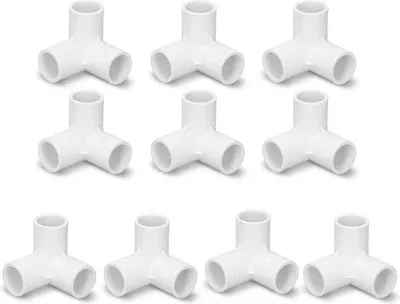 Immagine prodotto di Raccordi a T in plastica - Bianco - Raccordo a 3 vie