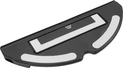 A black accessory for a robotic vacuum cleaner is shown against a white background.