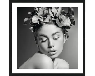Produktbild von Gerahmtes Bild Flowerwoman lll 53x53 cm