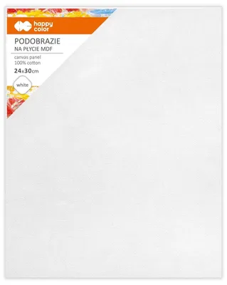 Produktbild von Białe podobrazie bawełniane impregnowane 24 x 30 cm