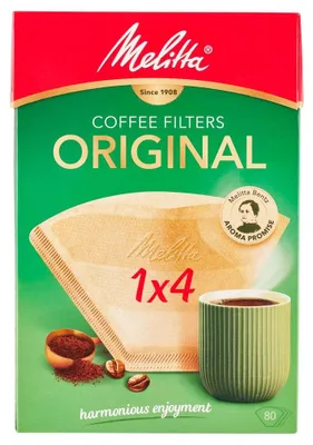 Productafbeelding van Melitta Filters 1X4 Aromazones Bruin (80 stuks)