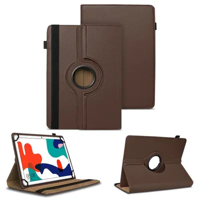 Produktbild von Tablet Hülle für Huawei MatePad 10.4 Schutzhülle Tasche Cover 360° Drehbar CaseFarben:Braun