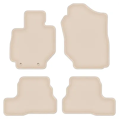 Produktbild von Velours-Fußmatten für Suzuki Jimny II 2018- (Geländewagen) – 4-tlg, Beige, passgenau – Wielganizator FORTUNA