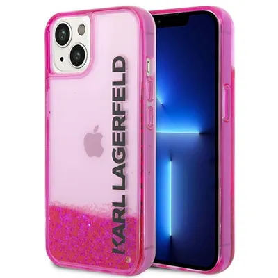 Immagine prodotto di Karl Lagerfeld Klhcp14Slckvf Iphone 14 / 15 / 13 6,1 Różowy/Pink Hardcase Liquid Glitter Elong