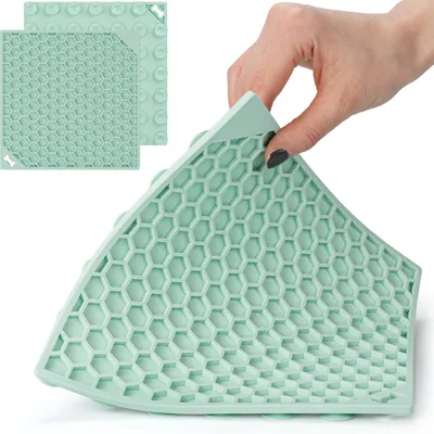 Obrázek produktu pro Lízací podložka pro psa 20x20 cm, plástev, silikonová