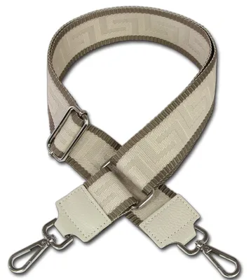 Produktbild von Florence Canvas Leder grau beige Tragegurt Boho-Gurt Damen D3OGF001JI