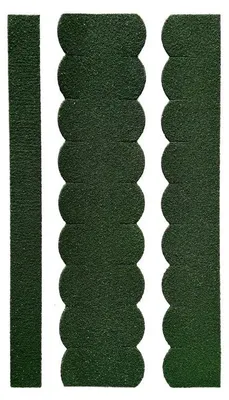 Immagine prodotto di 2 set di tegole a coda di castoro (33 mm + 30 cm di lunghezza) verdi