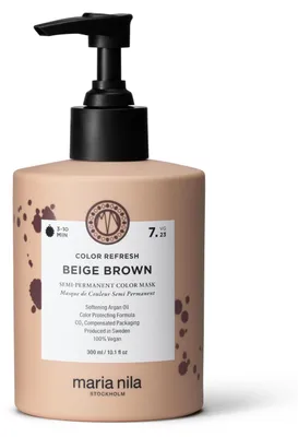Imagen del producto de Maria Nila Color Refresh, 300 ml, para mujeres, color marrón beige, nutritivo, hidratante, brillante, corrige el color, botella con dosificador, Aqua/Water/Eau, Cetearyl Alcohol, Behentrimonium Chloride, Cetyl Alcohol, Argania Spinosa Kernel...