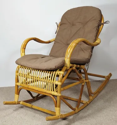 Produktbild von Rattani Rattan Schaukelstuhl Semanbo Rocking Chair + Polster