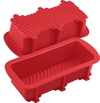 Produktbild von Silikon Brotbackformen Set von 2 - Antihaft Backformen für Brot, Hackbraten, Kuchen und Brownies