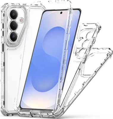Produktbild von Transparente Handyhülle für Samsung Galaxy S26+/S26 Plus Stoßfeste TPU und PC Hybrid Klar Hülle
