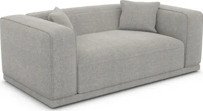Produktbild von Strukturstoff 2-Sitzer Couch Diora Hellgrau