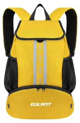 Sportrucksack mit Schuhfach, wasserdicht, Gelb, 47x32x15 cm
