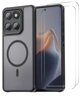 Obrázek produktu pro Pouzdro MagSafe + 2x ochranné sklo pro Motorola Moto G67 5G / G77 5G – ochrana fotoaparátu