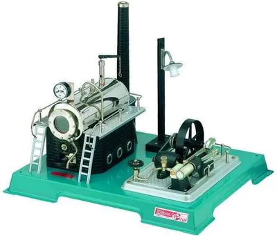 Produktbild von Wilesco Dampfmaschine D 18 Trockenbrennstoff 500 cm³ Kesselinhalt 350x290 mm Sockel