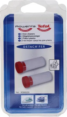 Produktbild von Rowenta XD900100, Bügeleisen-Reinigungsset, Rot, Weiß, 157 mm, 89 mm, 26 mm, 79 g