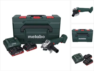 Immagine prodotto di Smerigliatrice angolare a batteria Metabo W 18 L 9-125 18 V 125 mm + 2x batteria 4,0 Ah + caricatore + metaBOX
