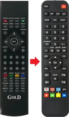Produktbild von Fernbedienung geeignet für GOLD GDTV32GEN-A182DVB-T