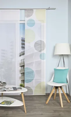 Produktbild von 84553 Schiebegardine BORDEN halbtransparent, Bambusoptik 260x60 cm