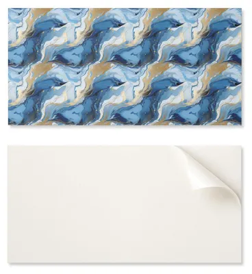 Produktbild von Selbstklebende PVC-Platte mit abstraktem Wellenmotiv, ideal für den Flur, 120 x 60 cm
