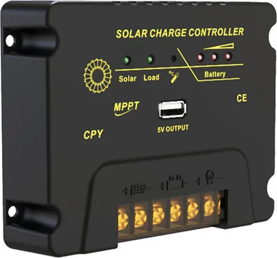 Produktbild von 20 A Solarladeregler 12 V/24 V Solarpanel-Regler mit 5 V USB-Anschluss MPPT-Laderegler fuer Blei-Saeure-Batterie/LiFePO4-Batterie/ternaere Lithium-Batterie