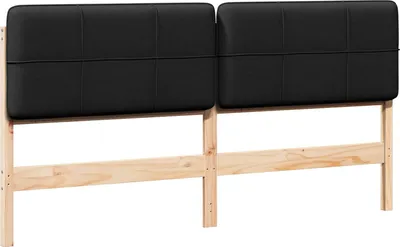 Produktbild von Gepolstertes Kopfteil mit Kopfteil Braun und Schwarz 200 cm