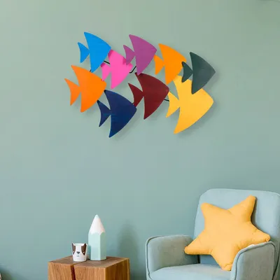 Produktbild von Wallity, Cırgısın- DYU1129, Bunt, Sonstige Wohndekorationen, 100 x 70 x 5 cm, 100% Metall