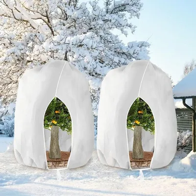 Produktbild von Pflanzen Winterschutzhaube mit Reißverschluss 250 x 360 cm Weiß 2 Stück