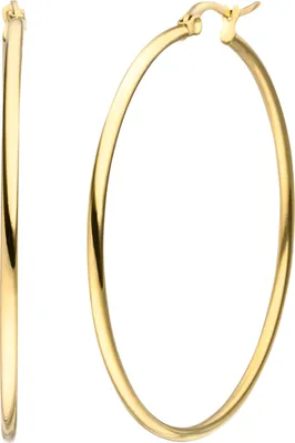 Produktbild von Creolen Edelstahl gelbgoldfarben beschichtet Ohrringe 50 mm