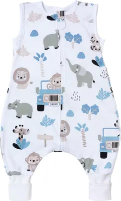 Produktbild von Tricot Schlafsack mit Beinen – Blue Safari