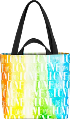Produktbild von VOID Love is Love Regenbogen Tasche 33x33x14cm,15l Einkaufs-Beutel Shopper Einkaufs-Tasche Bag
