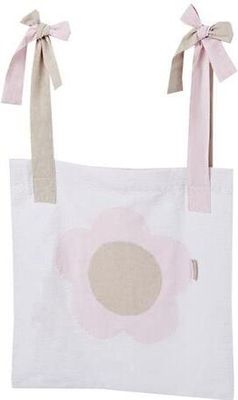 Hoppekids Fairytale Flower Bett-Tasche mit Bändern Rosa