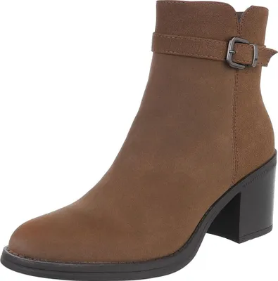 Produktbild von Ital-Design Damen Stiefeletten Klassische Stiefeletten Leicht gefüttert Lederoptik Klassische Stiefeletten 90482801 Braun Gr.  41