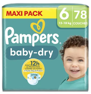 Produktbild von Pampers Baby-dry - luiers - 78st - N°6 (13-18kg)