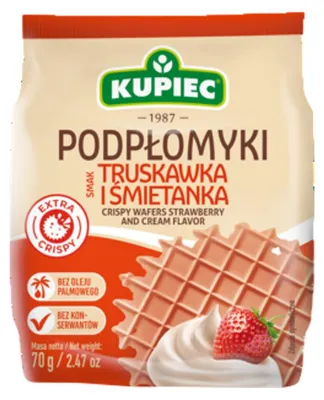 Image de Galettes Kupiec fraise-crème 70 g