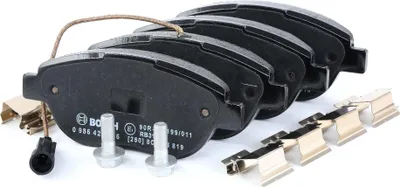 Produktbild von Bosch Bremsbelagsatz, Scheibenbremse Vorderachse 0 986 424 596