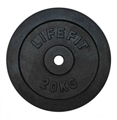 Obrázok produktu pre Záťažové dosky LIFEFIT, čierne, 20 kg