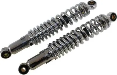 Immagine prodotto di Set ammortizzatore puntone 300mm cromo (10/10mm) universale ciclomotore mokick - Citomerx