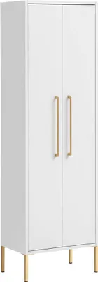 Produktbild von MÖBELPARTNER Badschrank Sarah 148437 kreideweiß 46,2 x 30,1 x 154,7 cm