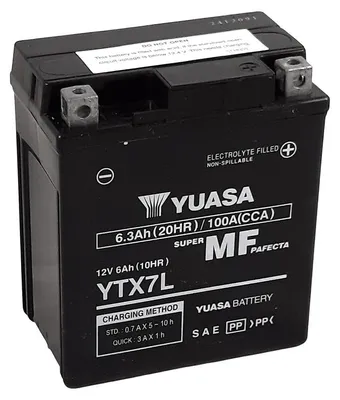 Image de Batterie YUASA sans entretien activée en usine - YTZ7L FA