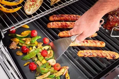 Image de Spatule à barbecue en acier inoxydable, argentée, 26 x 10 cm, lavable au lave-vaisselle